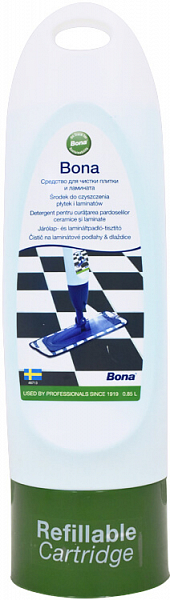 BONA Čistič na laminátové podlahy a dlaždice - náhradná náplň do Spray mopu 0.85 l