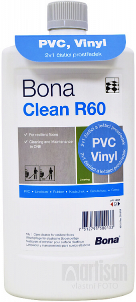 BONA Clean R60 - čistiaci a ochranný prostriedok na vinyl a PVC 2v1 1 l