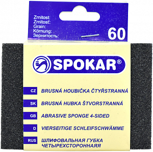 SPOKAR - štvorstranná brúsna špongia zrno 60
