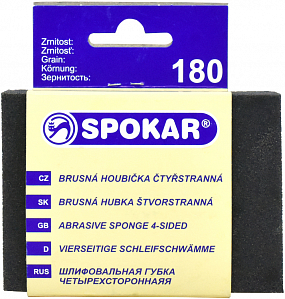 SPOKAR - štvorstranná brúsna špongia zrno 180