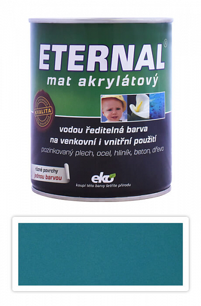ETERNAL Mat akrylátový - vodouriediteľná farba 0.7 l Tmavozelená 022
