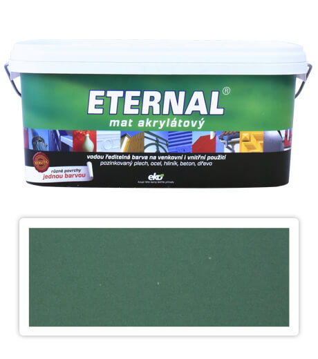 ETERNAL Mat akrylátový - vodouriediteľná farba 2.8 l Zelená 06