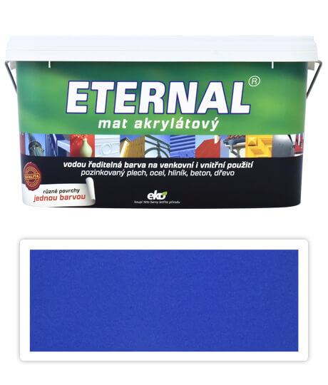 ETERNAL Mat akrylátový - vodouriediteľná farba 5 l Modrá 016