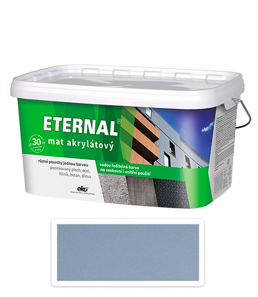ETERNAL Mat akrylátový - vodouriediteľná farba 5 l Strednesivá 03