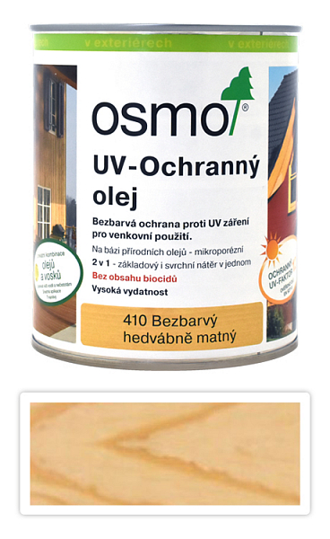 OSMO UV Olej Extra pre interiéry i exteriéry 0.75 l Bezfarebný 410