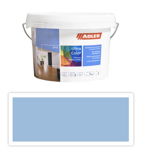 Adler Aviva Ultra Color - maliarska farba na steny v interiéri 1 l Bergsee AS 15/1