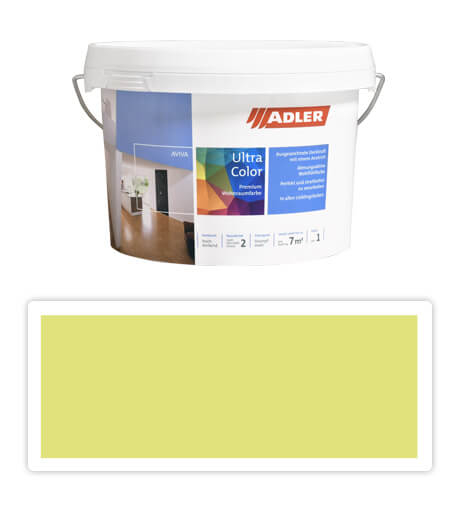 Adler Aviva Ultra Color - maliarska farba na steny v interiéri 1 l Frauenmantel AS 20/5