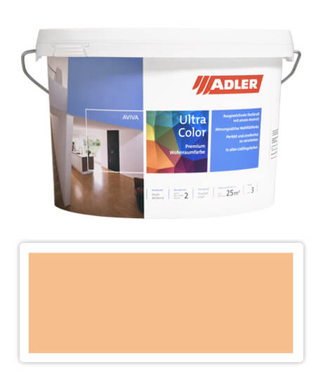 Adler Aviva Ultra Color - maliarska farba na steny v interiéri 3 l Braunelle AS 09/3