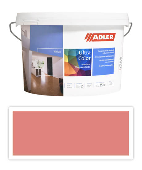 Adler Aviva Ultra Color - maliarska farba na steny v interiéri 3 l Buntspecht AS 13/3