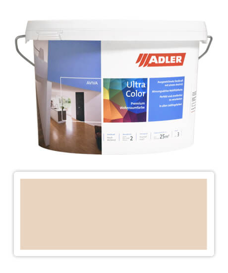 Adler Aviva Ultra Color - maliarska farba na steny v interiéri 3 l Höhenweg AS 05/4