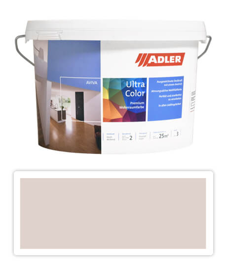 Adler Aviva Ultra Color - maliarska farba na steny v interiéri 3 l Nachtigall AS 03/3