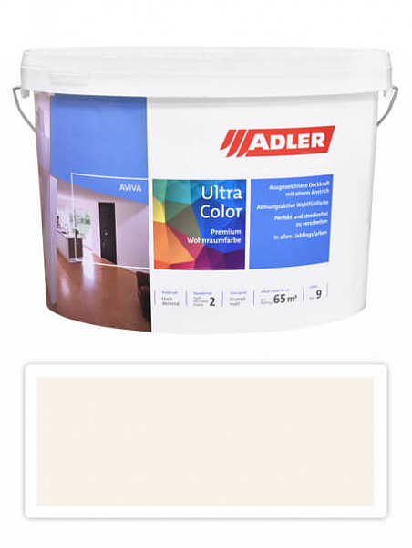 Adler Aviva Ultra Color - maliarska farba na steny v interiéri 9 l Schneerose AS 01/3