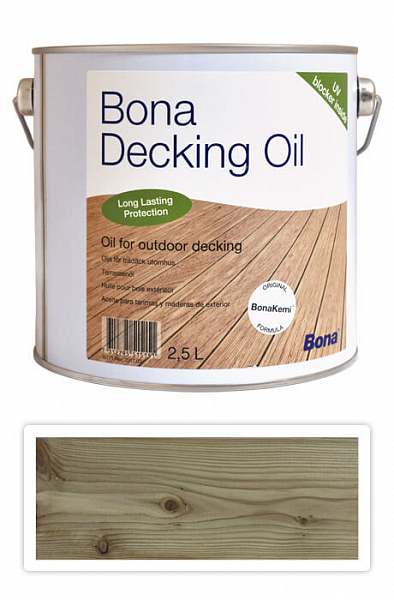 BONA Decking Oil - olej na impregnáciu a ochranu dreva v exteriéri 2.5 l Neutrálny