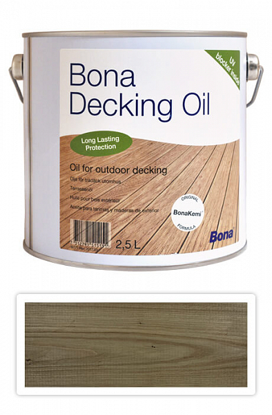 BONA Decking Oil - olej na impregnáciu a ochranu dreva v exteriéri 2.5 l Teak