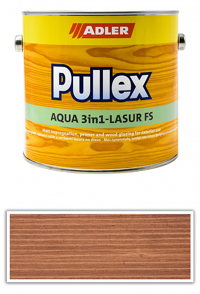 ADLER Pullex Aqua 3in1-Lasur FS - tenkovrstvová matná lazúra na drevo v exteriéri 2.5 l Orech