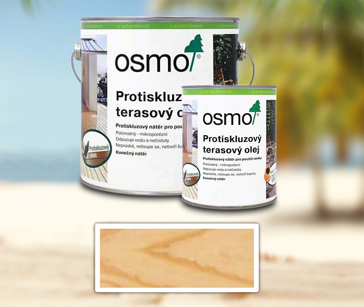 OSMO sada - protišmykový terasový olej 2.5 l Bezfarebný 430 + 0.75 l ZADARMO
