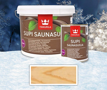 TIKKURILA sada - Supi Sauna Finish - akrylátový lak do sauny 2.7 l Bezfarebný + 0.9 l ZADARMO