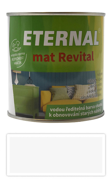 ETERNAL mat Revital - univerzálna vodou riediteľná akrylátová farba 0.35 l Biela RAL 9003