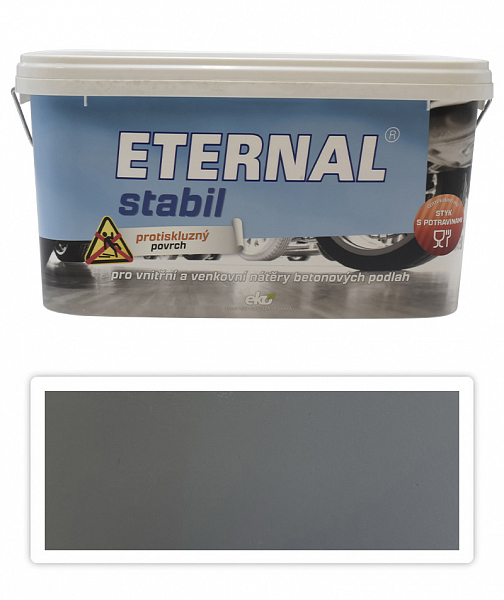 ETERNAL Stabil - vodou riediteľná farba na betónové podlahy 5 l Sivá 04