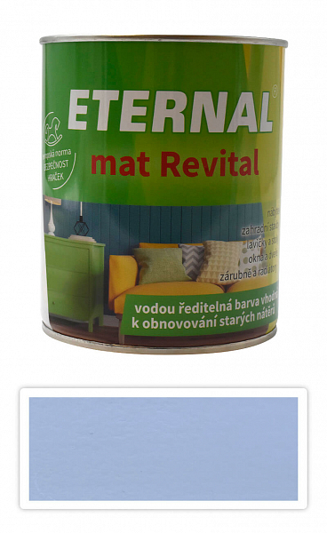 ETERNAL mat Revital - univerzálna vodou riediteľná akrylátová farba 0.7 l Sivá 202