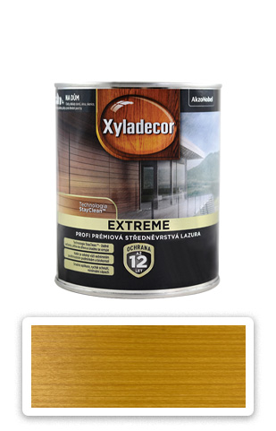 XYLADECOR Extreme - prémiová olejová lazúra na drevo 0.75 l Oregonská pínia