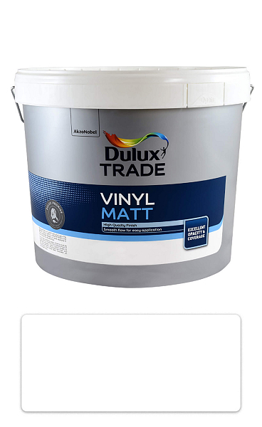 DULUX Trade Vinyl Matt PBW - prémiová maliarska farba do interiéru 10 l Biela