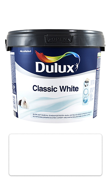 DULUX Classic White - akrylátová maliarska farba do interiéru 3 l Biela