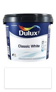 DULUX Classic White - akrylátová maliarska farba do interiéru 5 l Biela