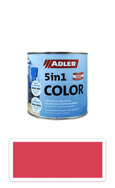 ADLER 5in1 Color - univerzálna vodou riediteľná farba 0.75 l Rosé / Ružová RAL 3017
