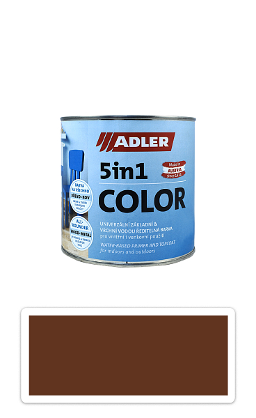 ADLER 5in1 Color - univerzálna vodou riediteľná farba 0.75 l Rehbraun / Svetlo žltohnedá RAL 8007