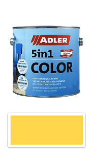 ADLER 5in1 Color - univerzálna vodou riediteľná farba 2.5 l Zinkgelb / Zinkovo žltá RAL 1018