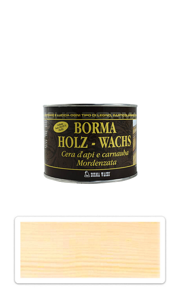 BORMA Holzwachs - krémový včelí vosk v paste 0.5 l Bezfarebný