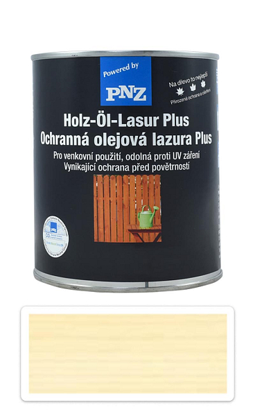 PNZ Ochranná olejová lazúra Plus 0.75 l Bezfarebný