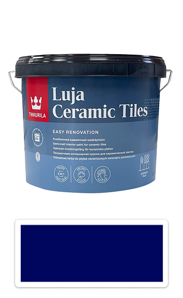 TIKKURILA Luja Ceramic Tiles - farba na keramické obklady 2.7 l Nachtblau / Nočná modrá RAL 5022