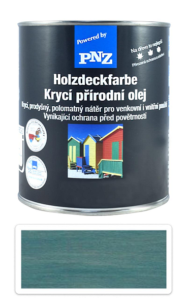 PNZ Krycí prírodný olej 0.75 l Türkisblau / Tyrkysová modrá