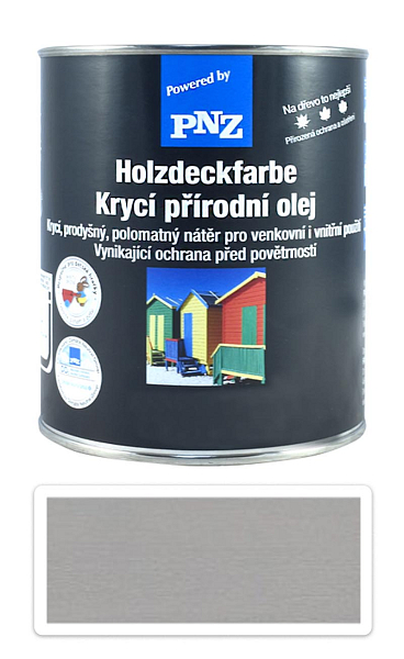 PNZ Krycí prírodný olej 0.75 l Krieselgrau / Kremenná sivá