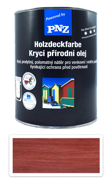 PNZ Krycí prírodný olej 2.5 l Nordischrot / Nordicky červená