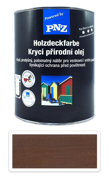 PNZ Krycí prírodný olej 2.5 l Mittelbraun / Stredná hnedá