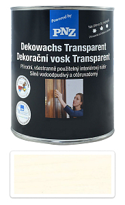 PNZ Dekoračný vosk Transparent 0.75 l Biely