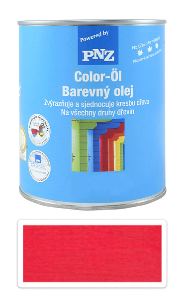 PNZ Farebný olej 0.75 l Makovo červený