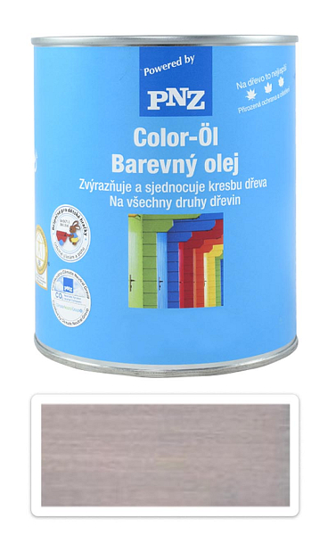 PNZ Farebný olej 0.75 l Striebornosivý