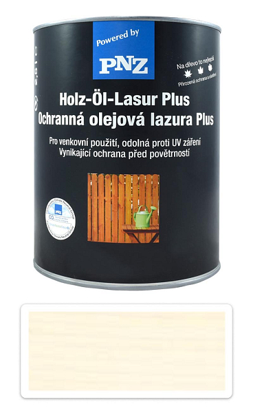PNZ Ochranná olejová lazúra Plus 2.5 l Biely