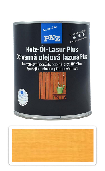 PNZ Ochranná olejová lazúra Plus 0.75 l Pinie