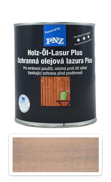 PNZ Ochranná olejová lazúra Plus 0.75 l Bazaltovo šedá