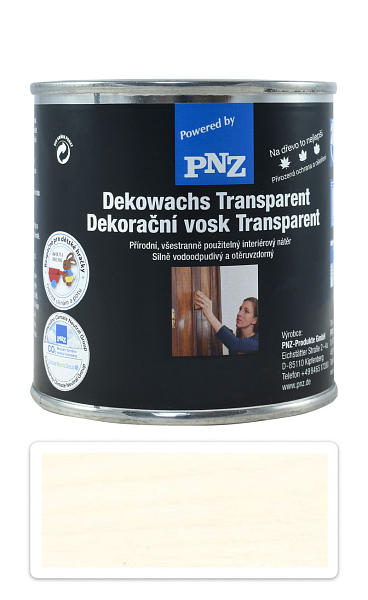 PNZ Dekoračný vosk Transparent 0.25 l Biely