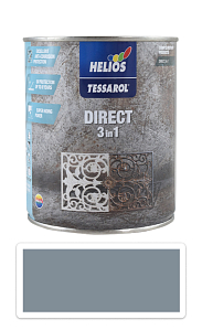 TESSAROL Direct 3in1 - antikorózna farba na kov 0.75 l Stredne sivá RAL 7046