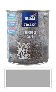 TESSAROL Direct 3in1 - antikorózna farba na kov 0.75 l Svetle sivá RAL 9006