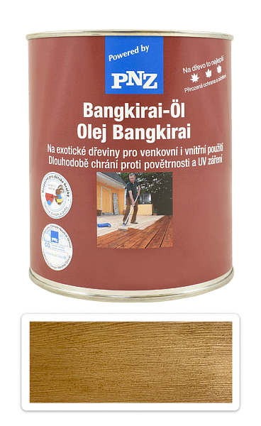 PNZ Špeciálny olej na drevo do exteriéru 0.75 l Bangkirai prírodný