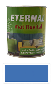 ETERNAL mat Revital - univerzálna vodou riediteľná akrylátová farba 0.7 l Modrá RAL 5015