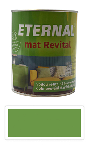 ETERNAL mat Revital - univerzálna vodou riediteľná akrylátová farba 0.7 l Žltozelená RAL 6018